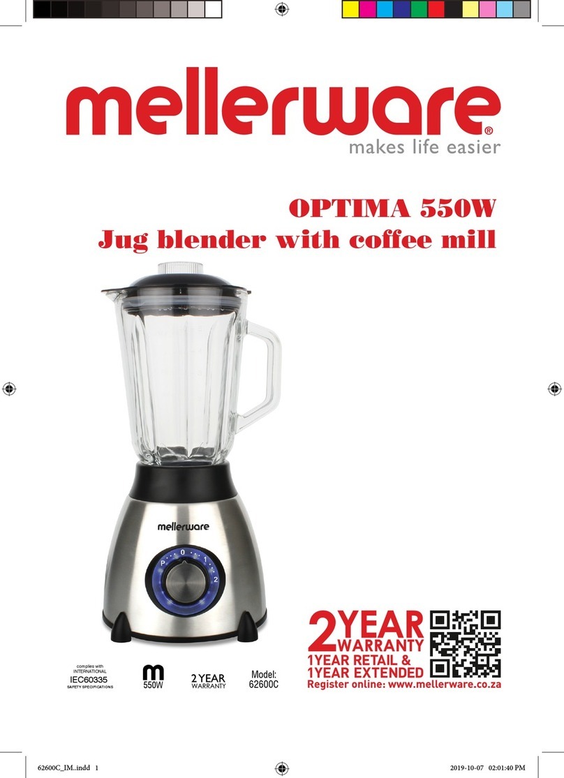 Mellerware OPTIMA 62600C User manual