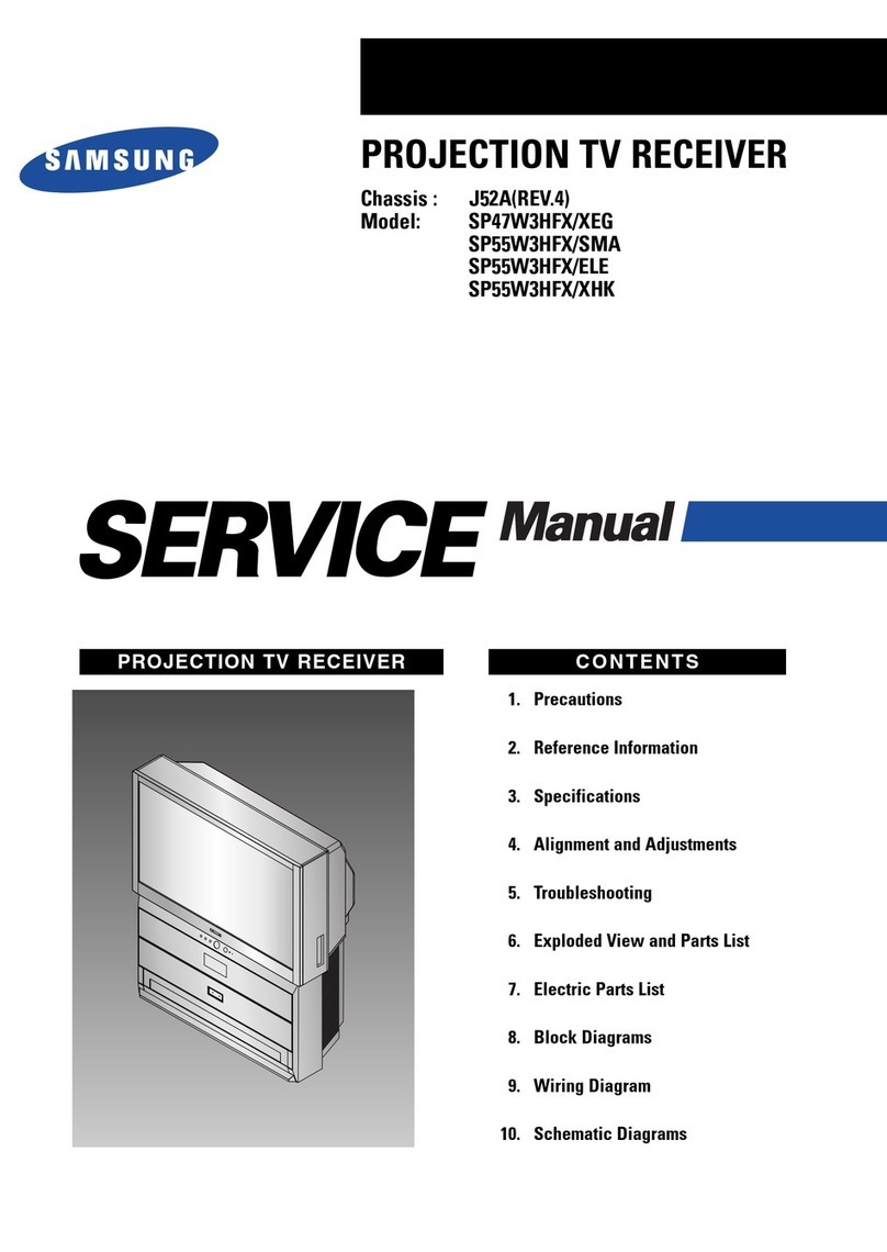 Samsung SP47W3HFX/XEG Service manual