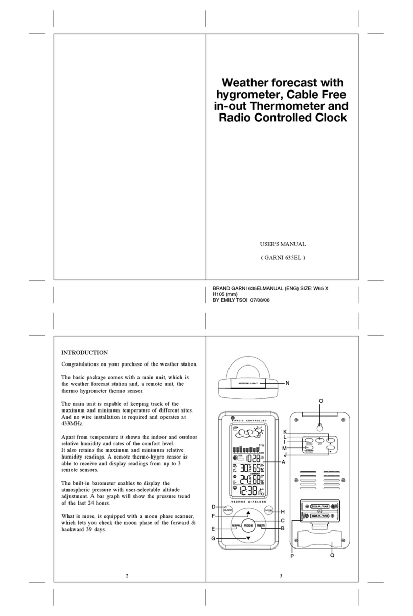 GARNI 635EL user manual