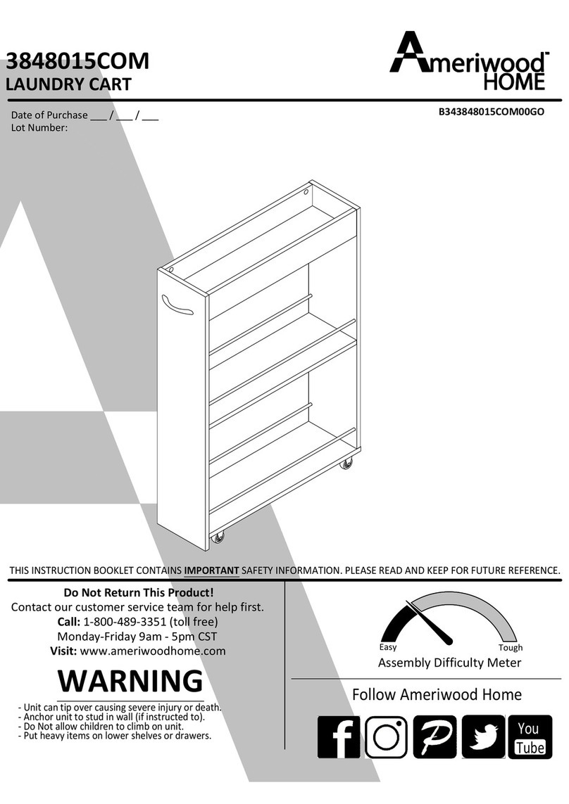 Ameriwood HOME 3848015COM Instruction booklet