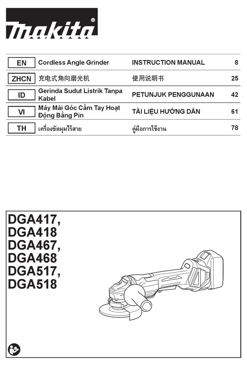 Makita DGA417RTE User manual