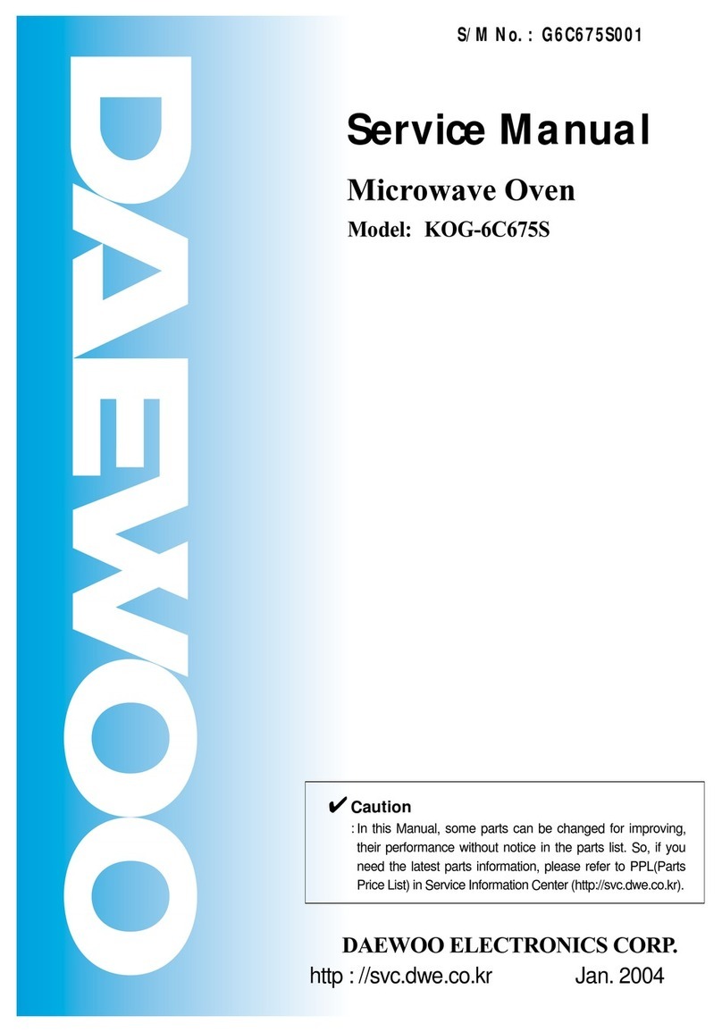 Daewoo KOG-6C675S Service manual