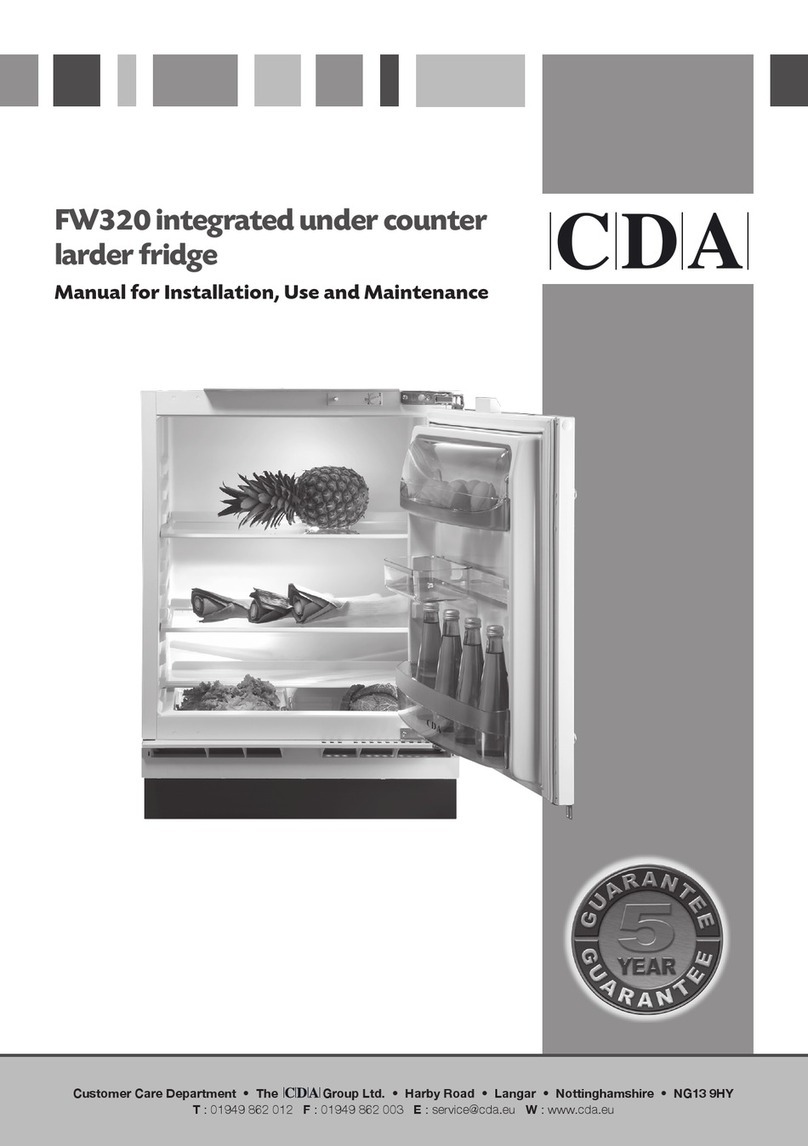 CDA FW320 Manual for installation, use and maintenance