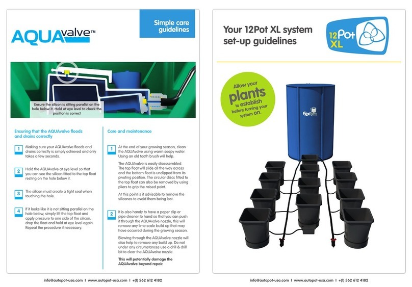 AQUAvalve 12Pot XL Simple care guidelines