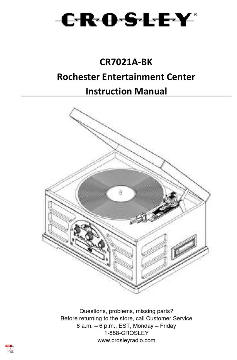 Crosley CR7021A-BK User manual