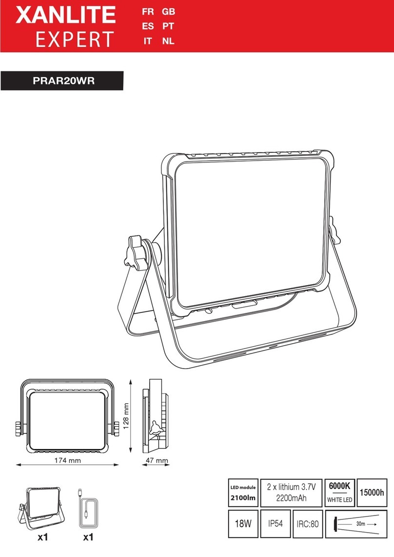 XanLite PRAR20WR User manual