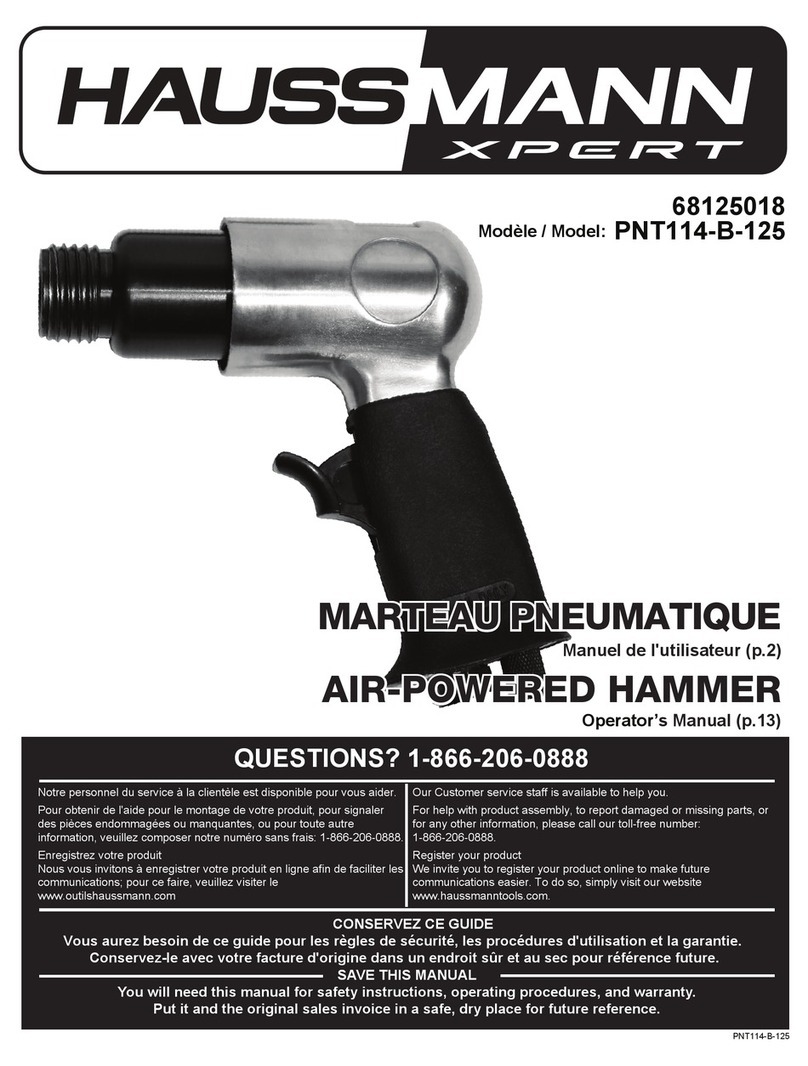 Haussmann Xpert PNT114-B-125 Operator's manual Haussmann Xpert PNT114-B-125 Operator's manual