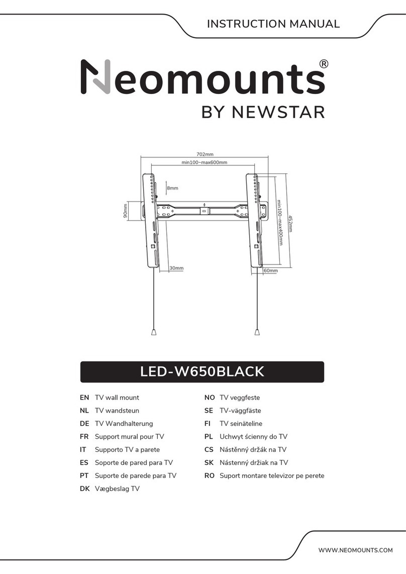 New Star Neomounts LED-W650BLACK instruction manual