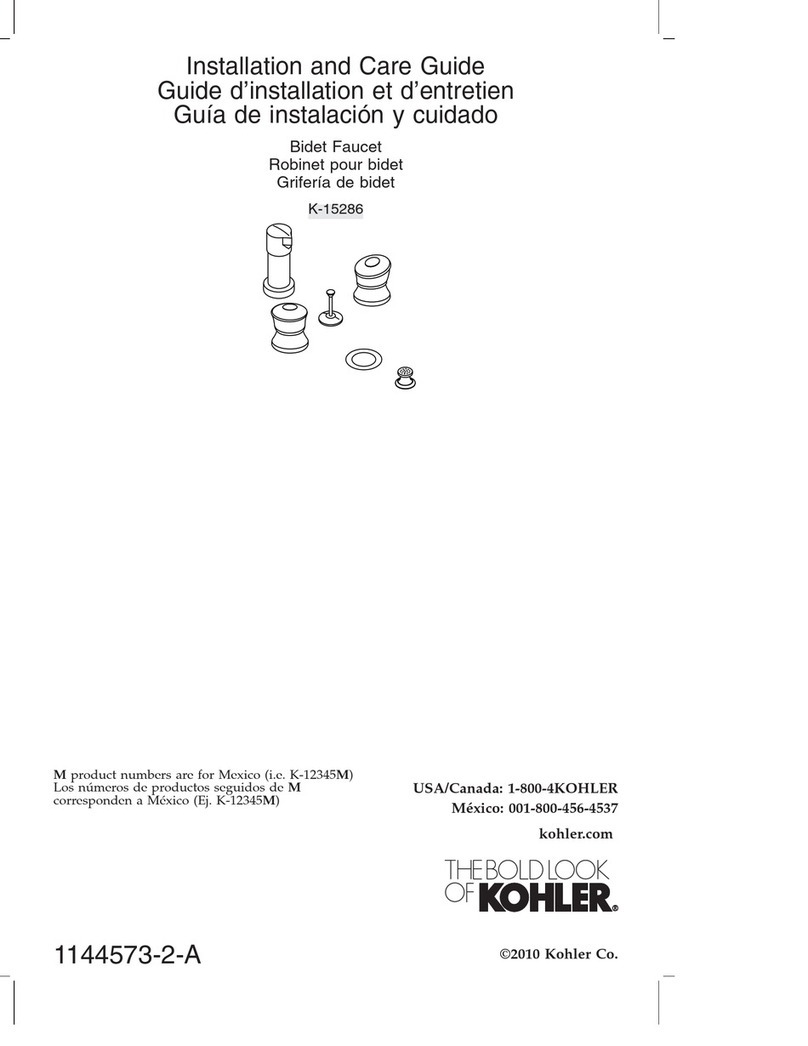 Kohler K-15286-4-PB Assembly instructions Kohler K-15286-4-PB Assembly instructions