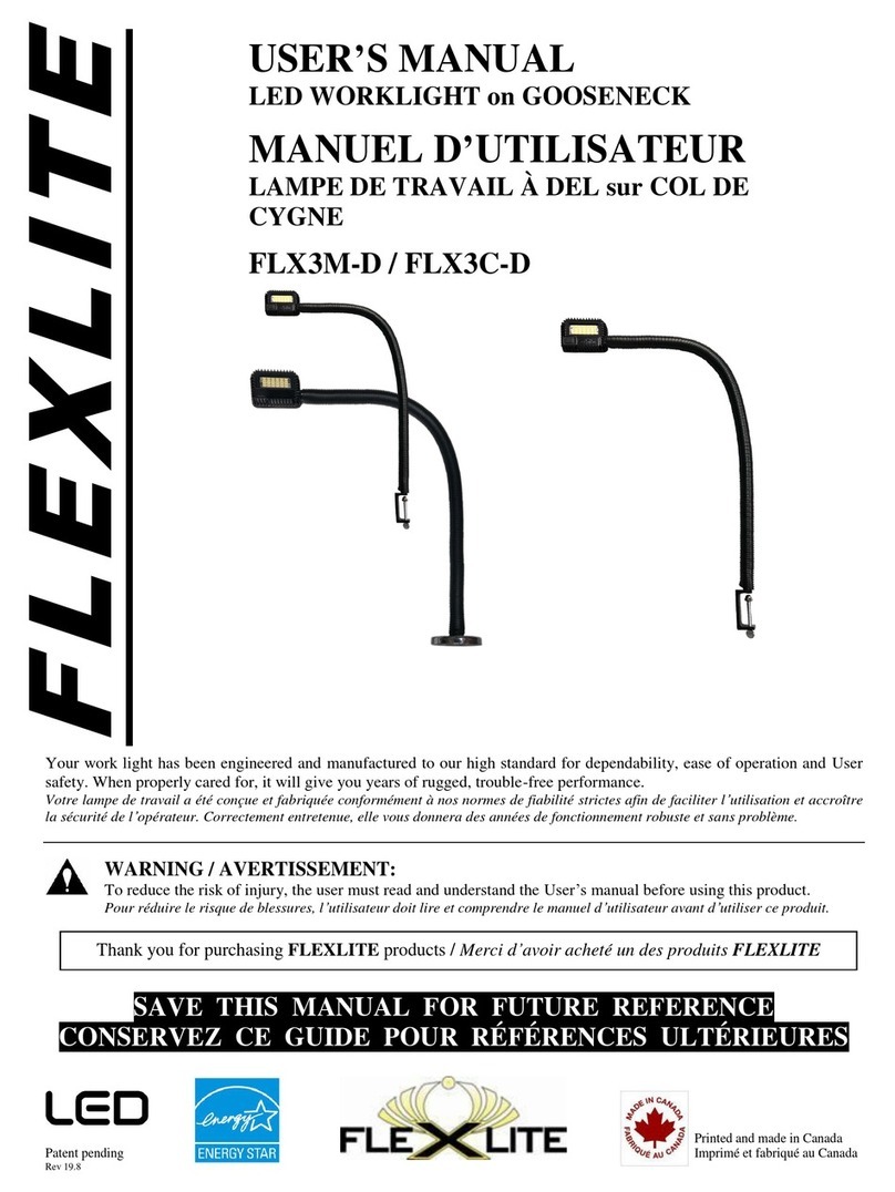 Flexlite FLX3M-D user manual