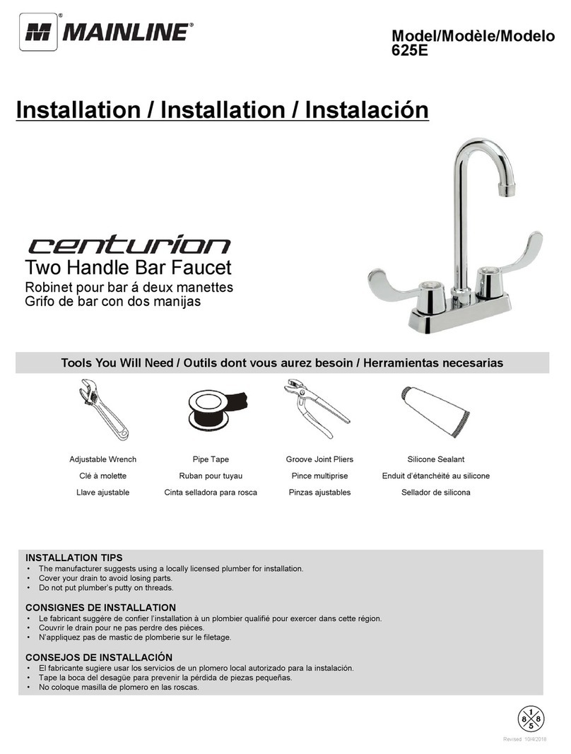 MAINLINE centurion 625E Installation