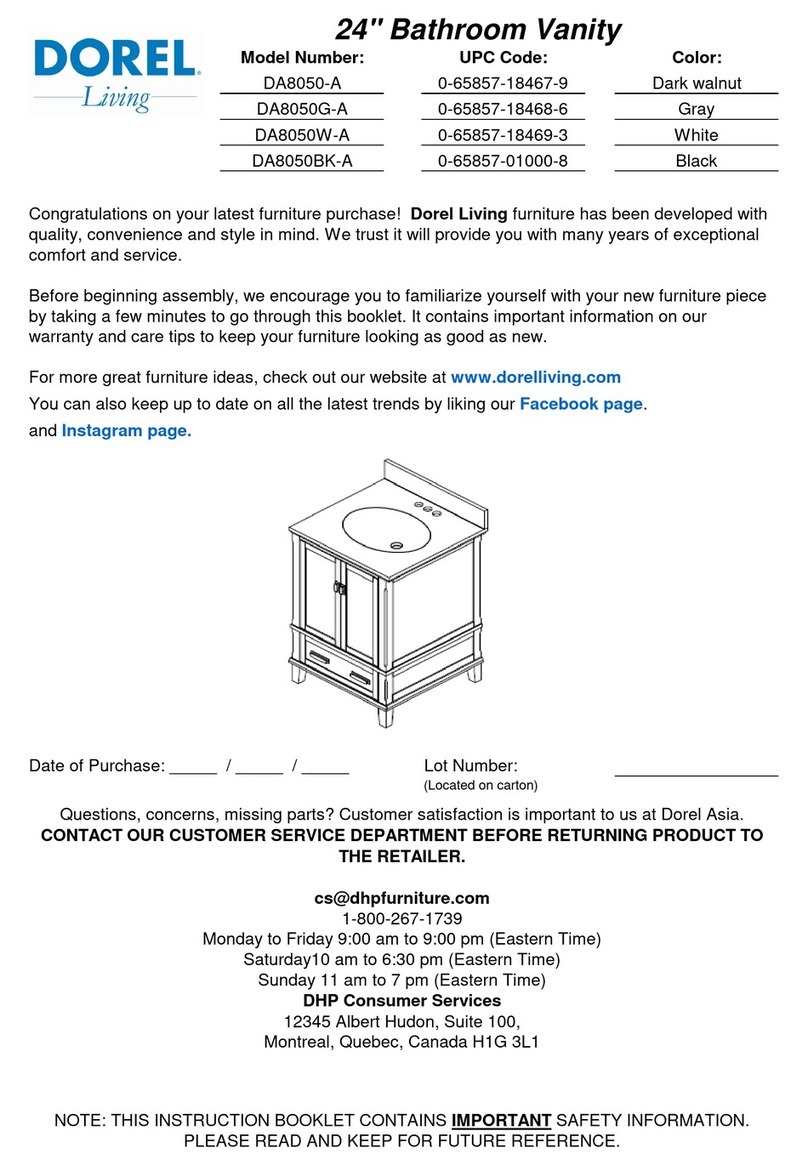 Dorel Living DA8050BK-A User manual