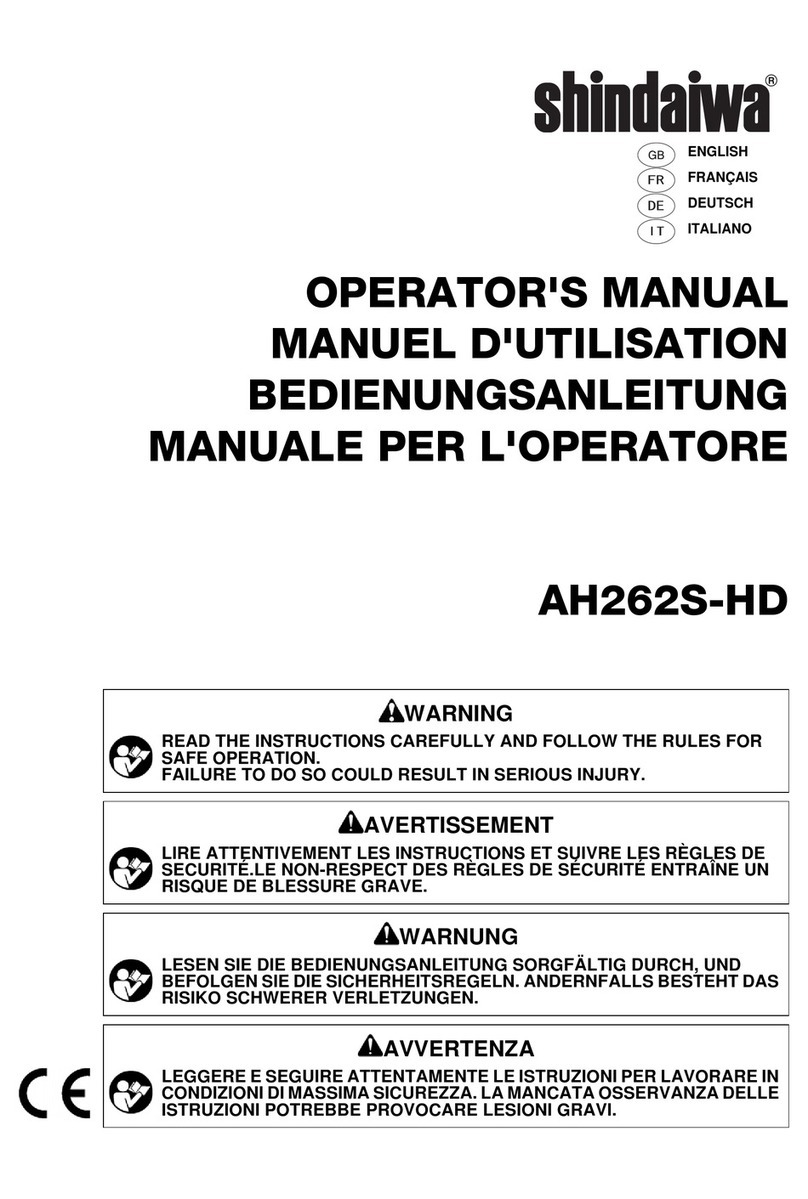 Shindaiwa AH262S-HD Operator's manual