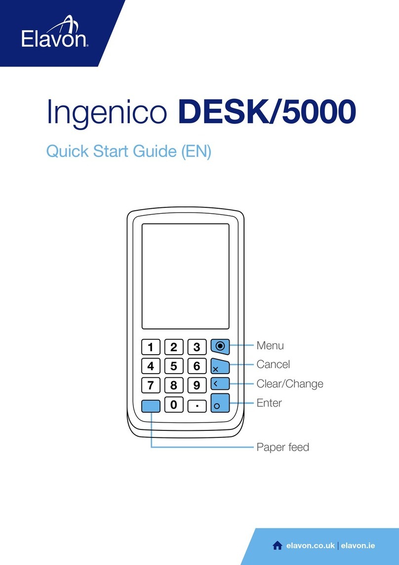 Elavon Ingenico DESK/5000 quick start guide
