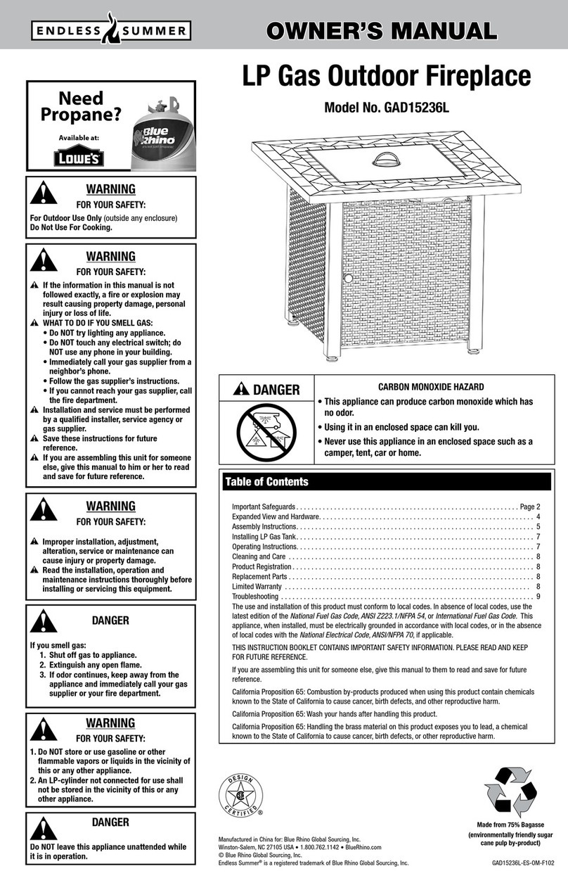 Endless Summer GAD15236L User manual