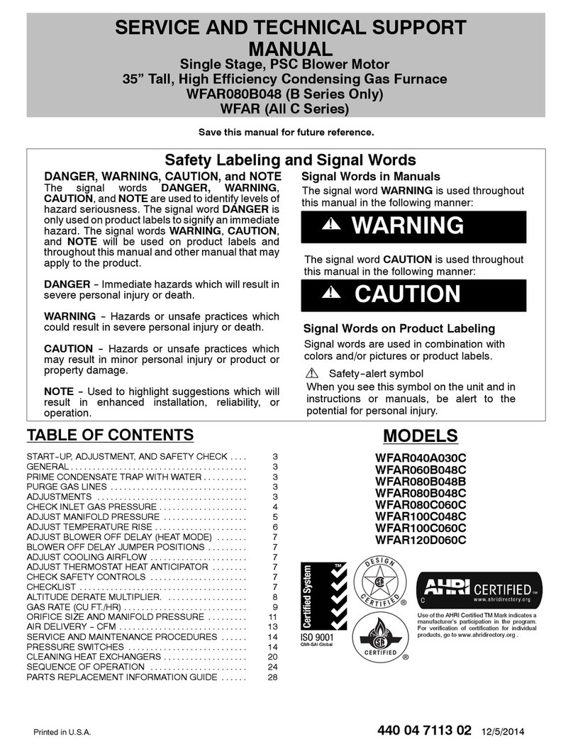 Grandaire WFAR Series Service and technical support manual