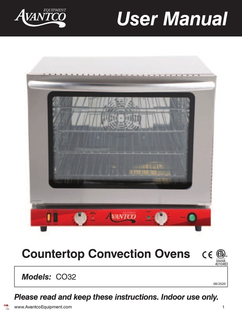 Avantco Equipment CO32 user manual