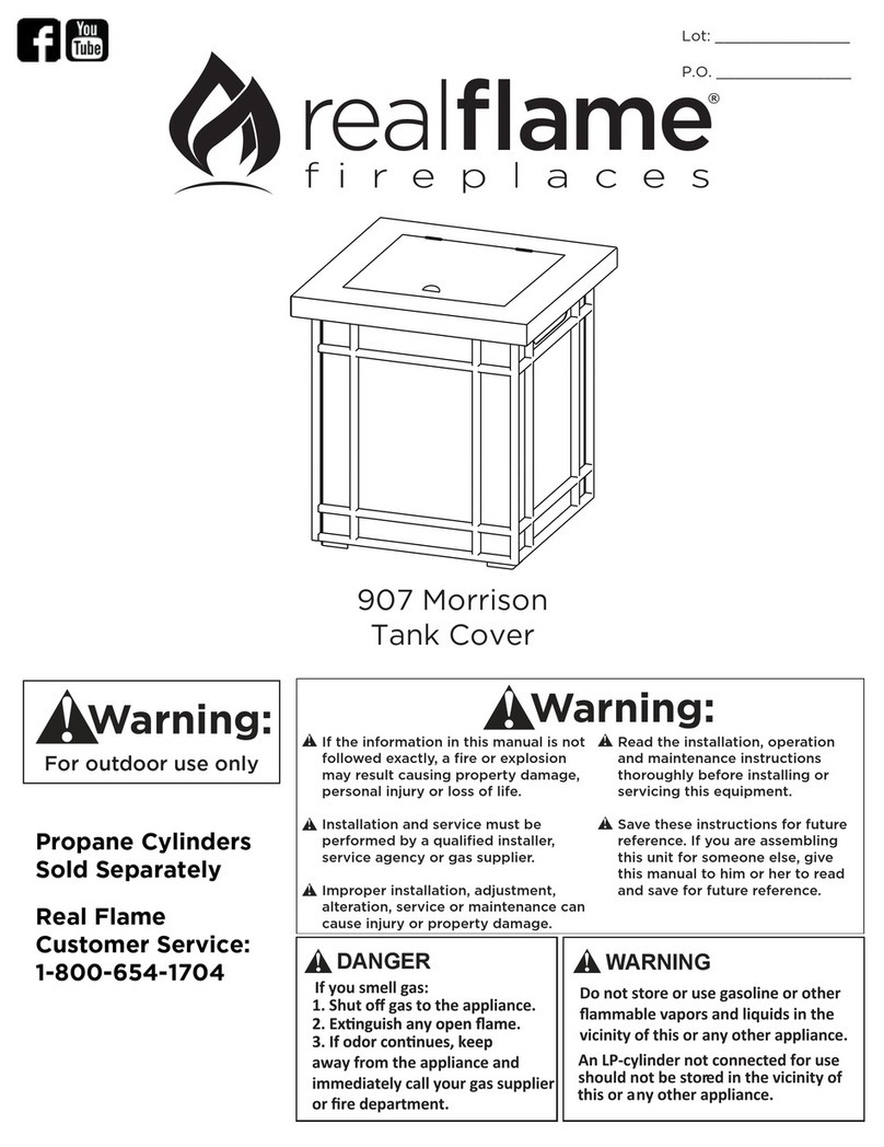RealFlame Morrison 907 User manual RealFlame Morrison 907 User manual
