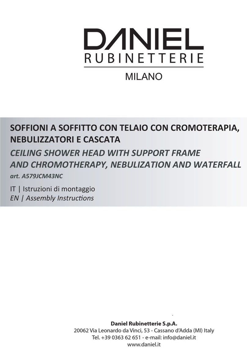 DANIEL RUBINETTERIE A579JCM43NC User manual