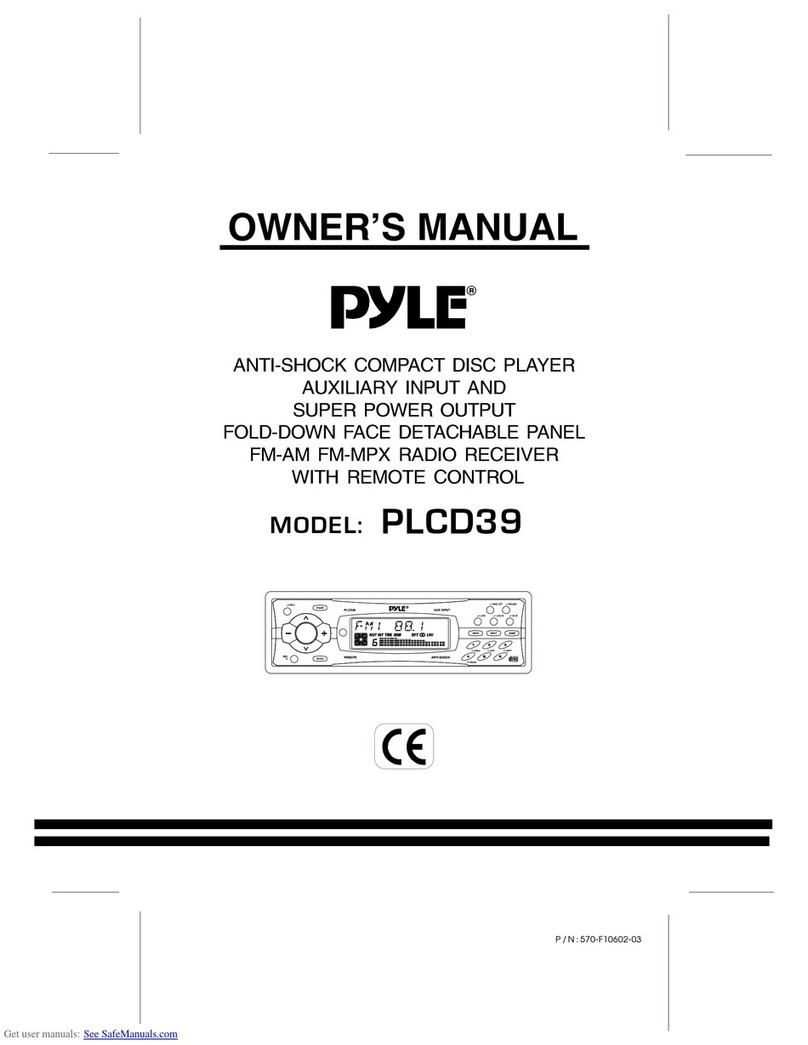 Pyle PLCD39 User manual