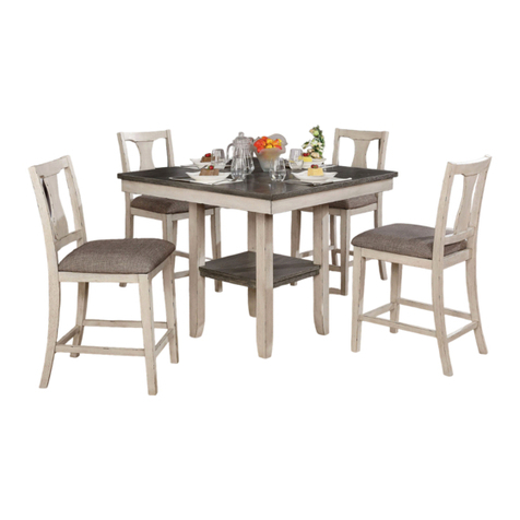 Furniture of America Ann CM3752PT-5PK User manual