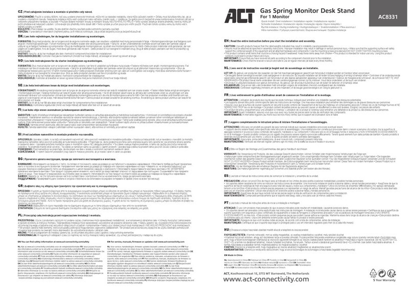 ACT AC8331 Instructions for use