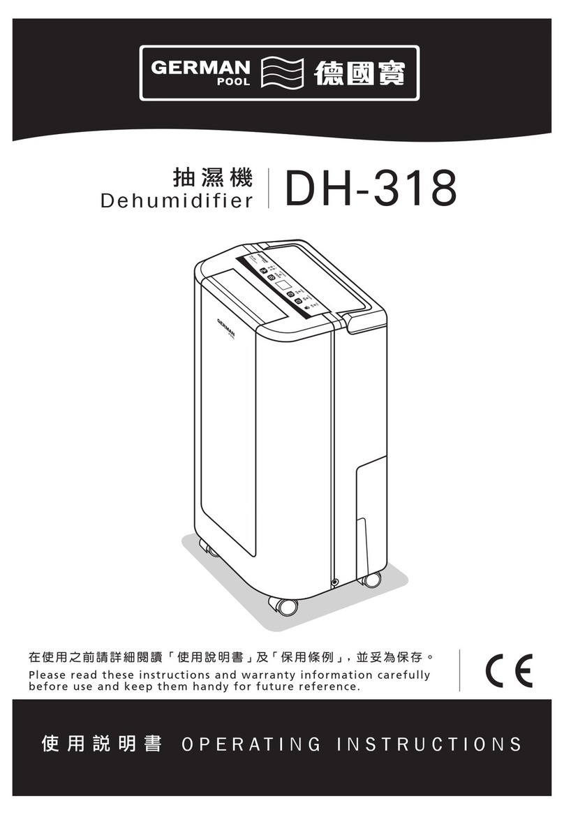 German pool DH-318 operating instructions