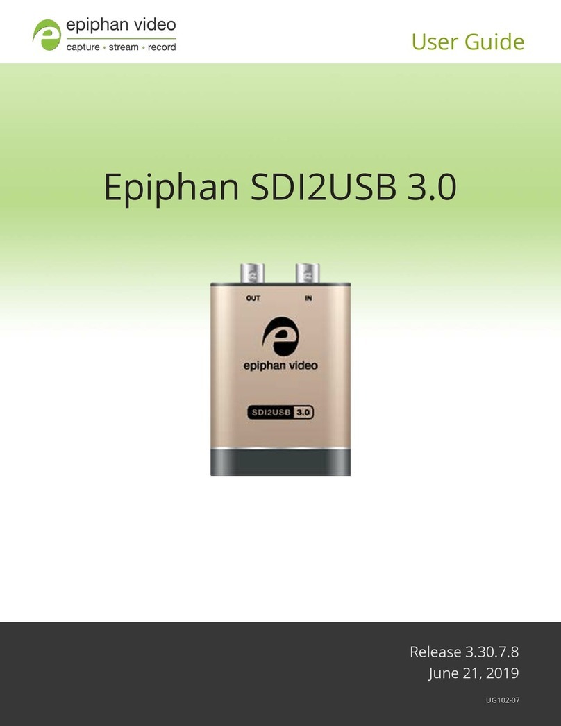 epiphan SDI2USB 3.0 User manual