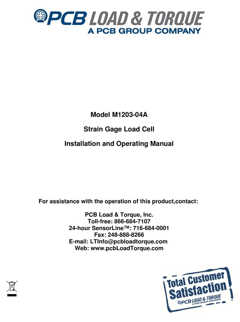 PCB LOAD & TORQUE M1203-04A Installation and operating manual