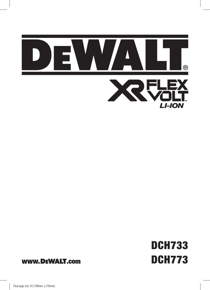 DeWalt XR FLEX VOLT DCH773 Original instructions