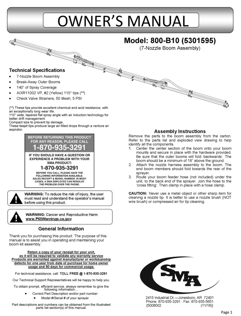 SMA 800-B10 owner's manual