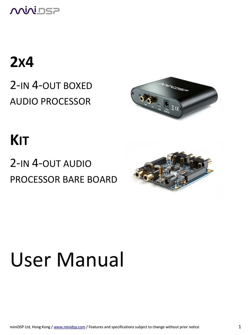 miniDSP EQ901 Series user manual