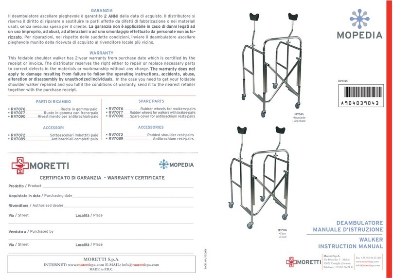Moretti MOPEDIA RP754S User manual