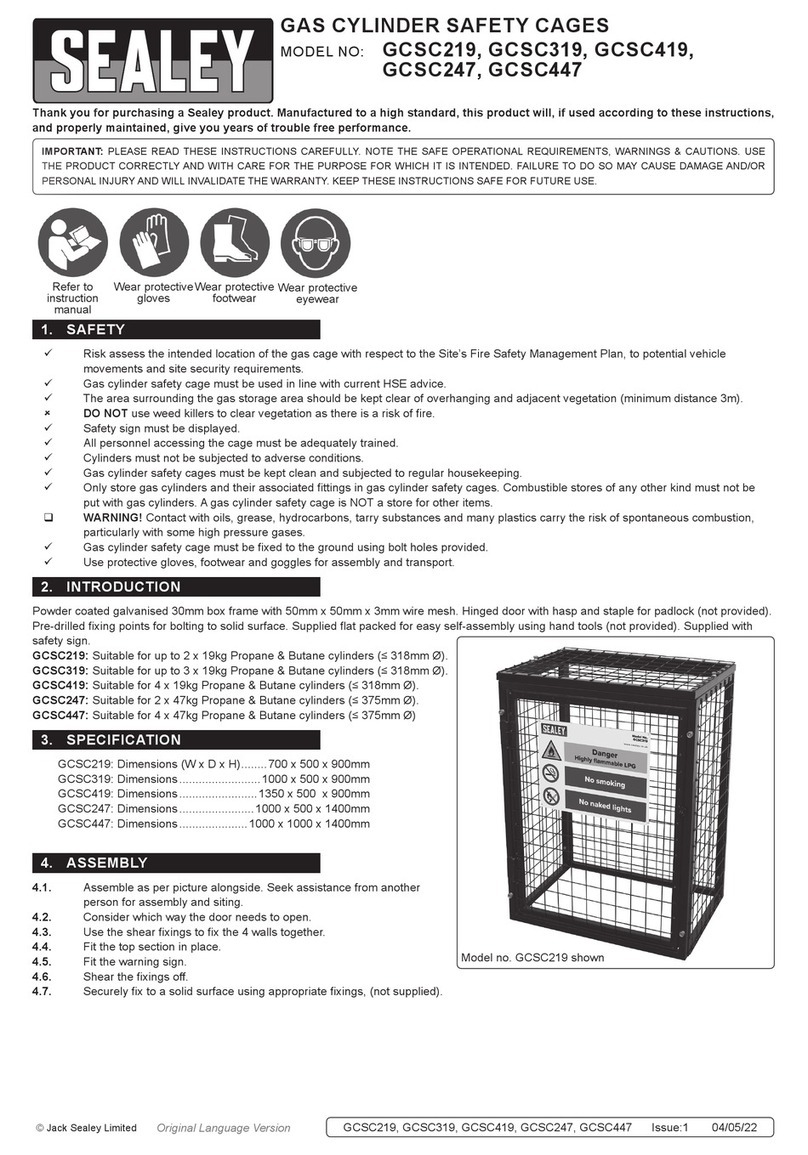 Sealey GCSC319 User manual