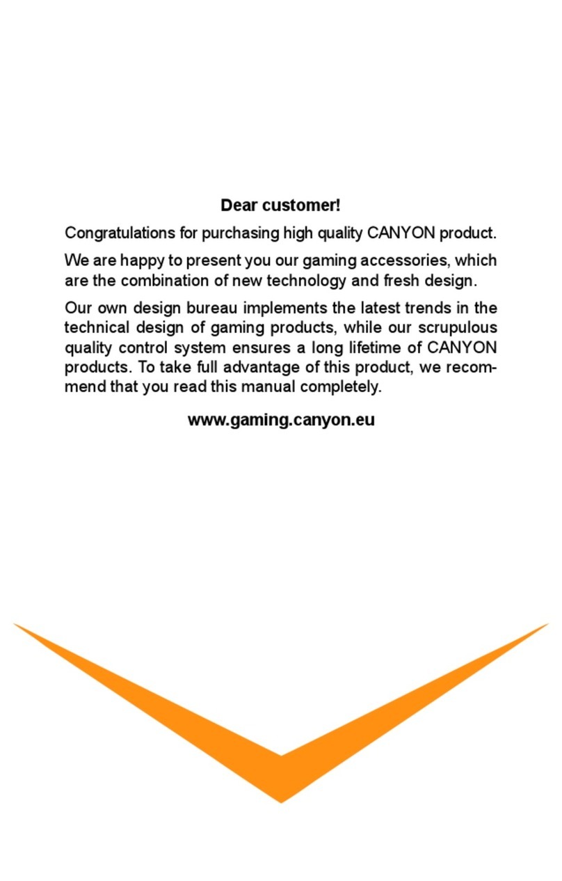 Canyon Corax GM-5 manual