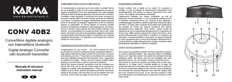 Karma CONV 4DB2 instruction manual