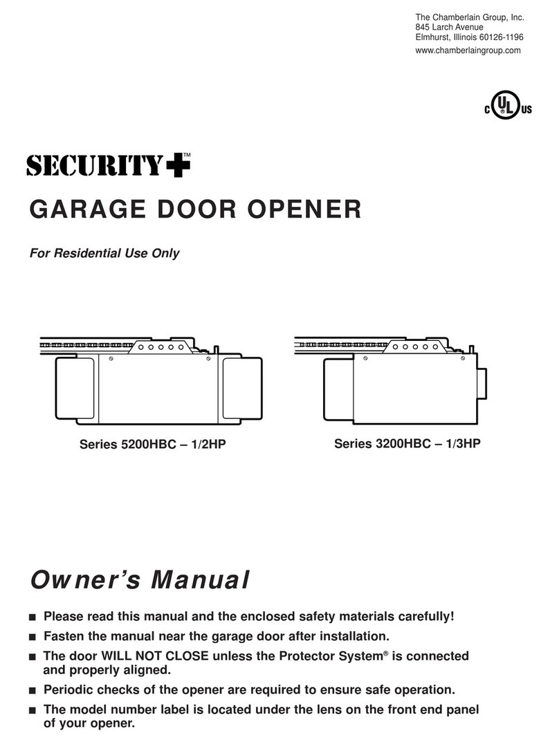 Chamberlain Security+ 3200HBC Series User manual