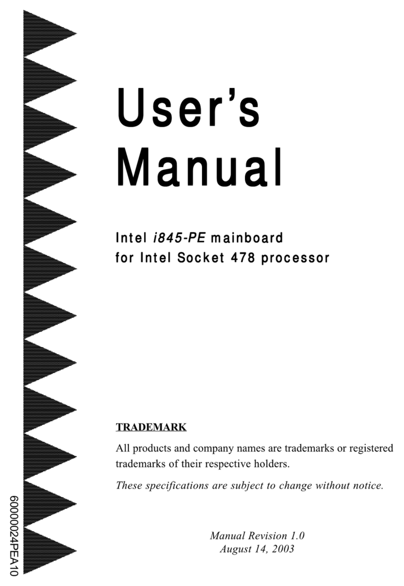 Intel i845-PE User manual