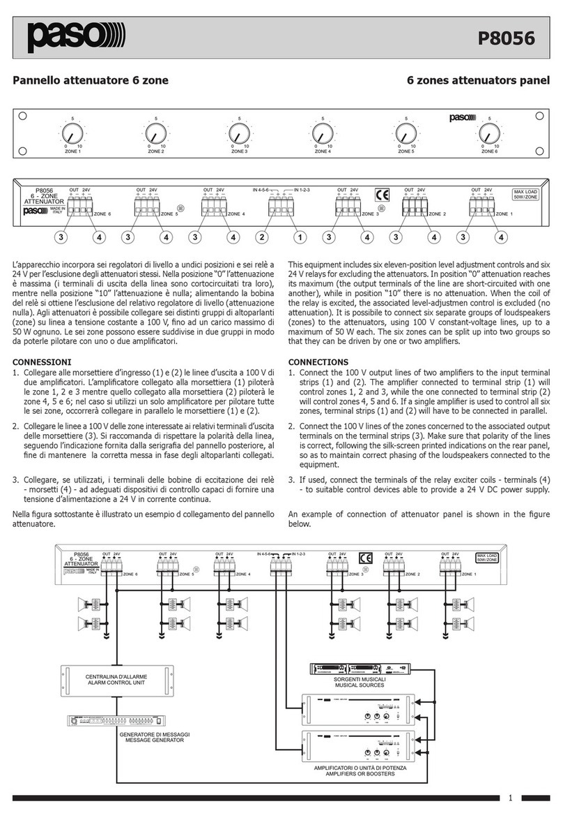 Paso P8056 Connecting manual