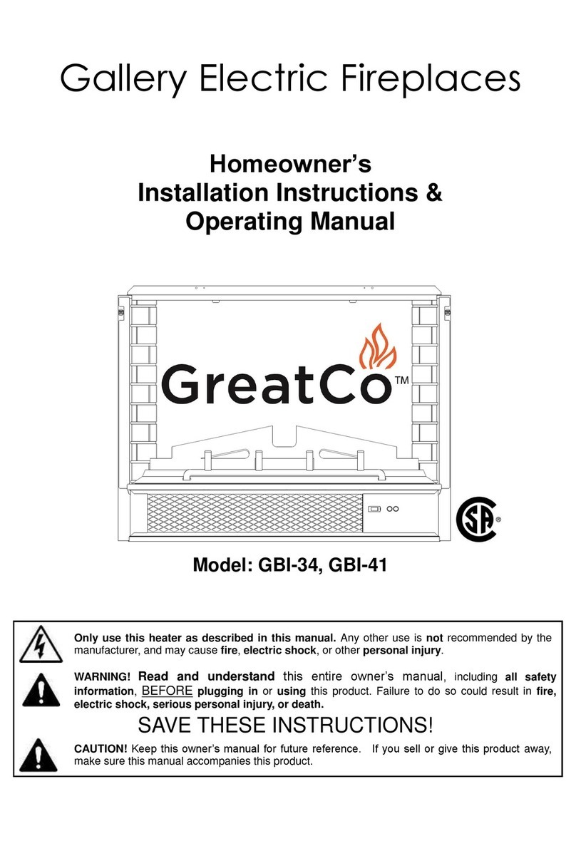 GreatCo GBI-41 Home owner's installation instructions & operating manual