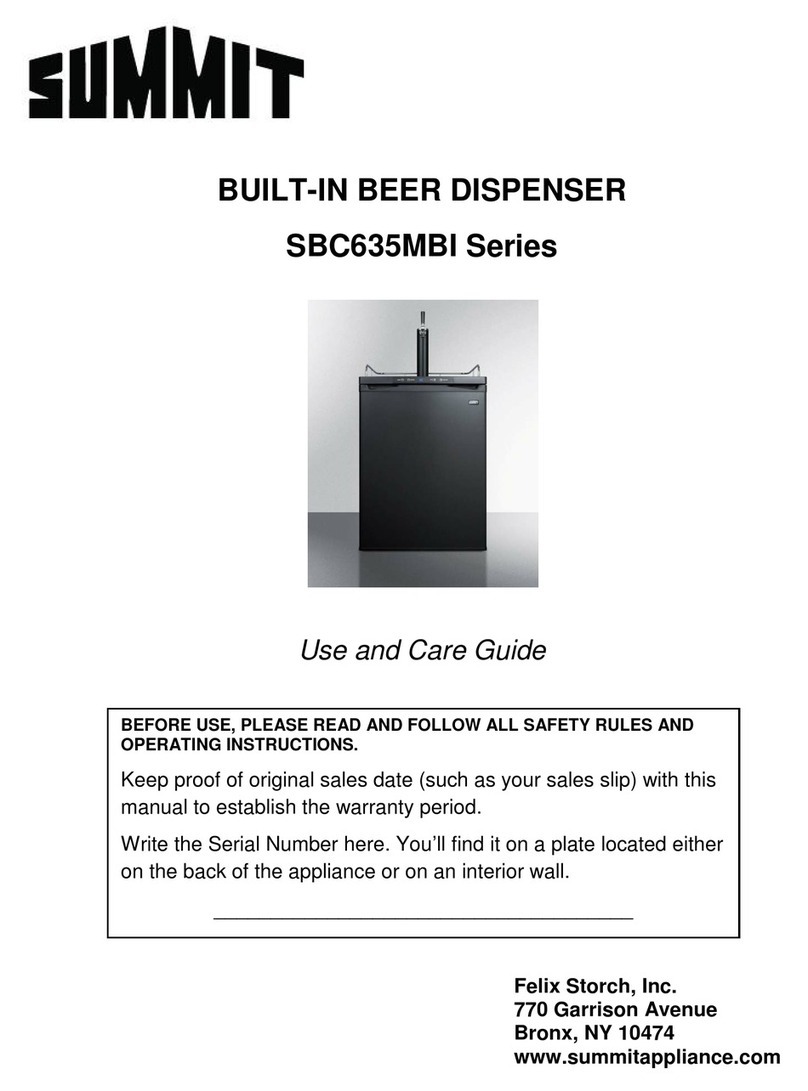 Summit SBC635MBIIF Use and care guide Summit SBC635MBIIF Use and care guide