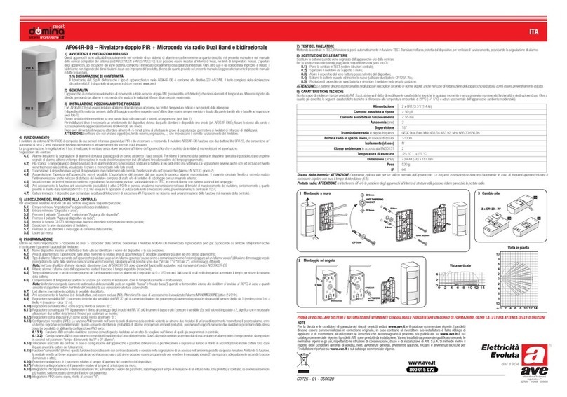 AVE Domina Smart AF964R-DB installation instructions