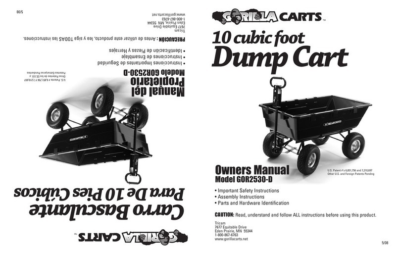 Gorilla Carts GOR2530-D owner's manual
