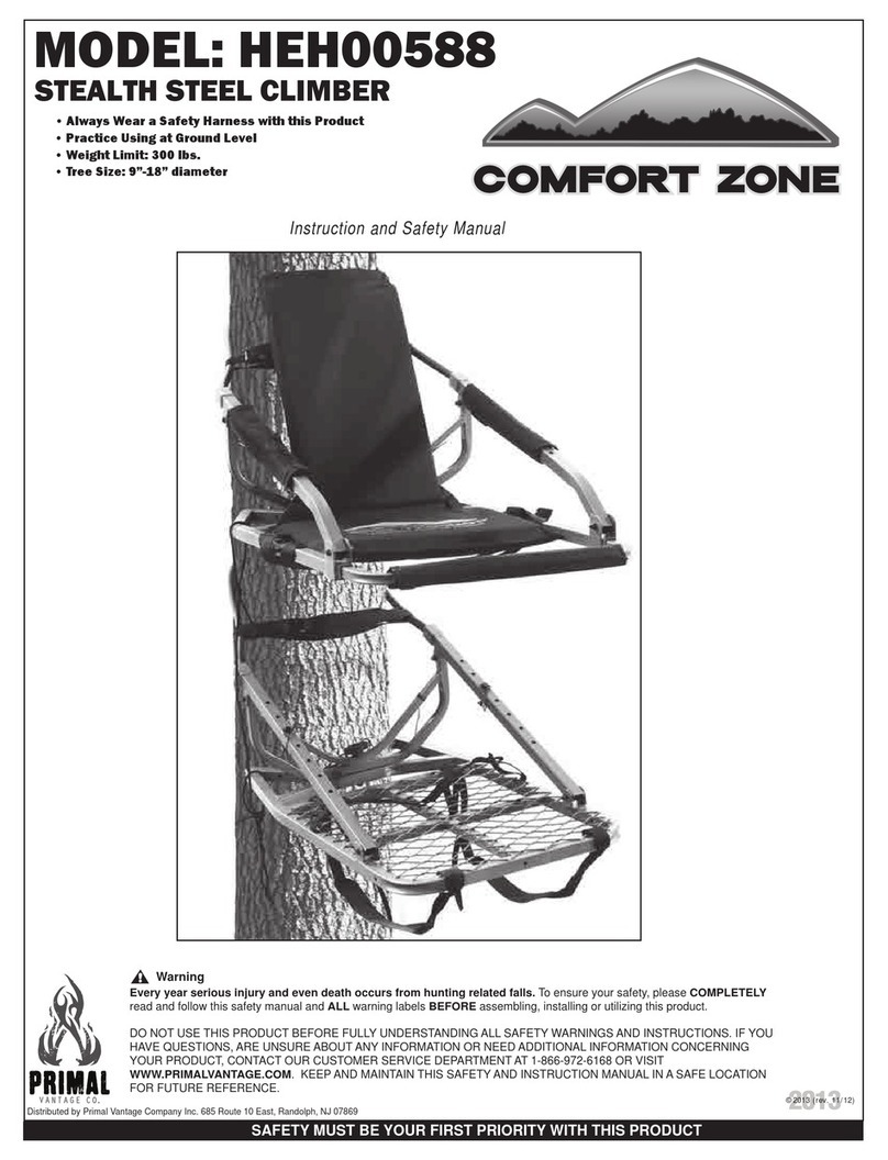 Primal Vantage Comfort Zone HEH00588 Instruction and safety manual