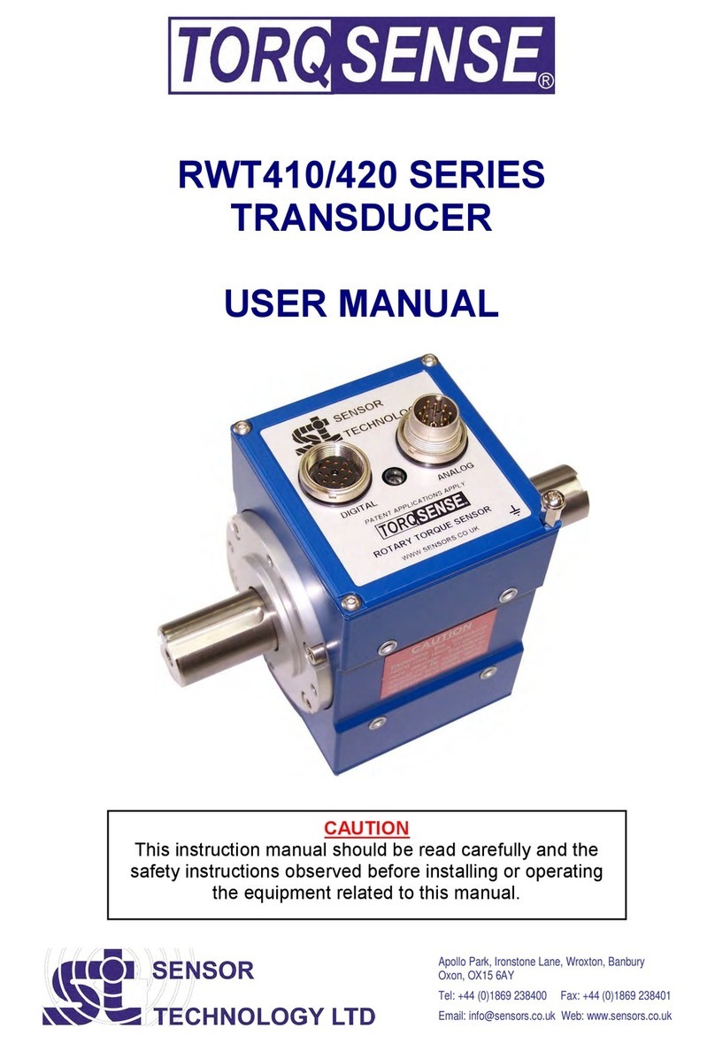 Sensor Technology TorqSense RWT410 Series user manual