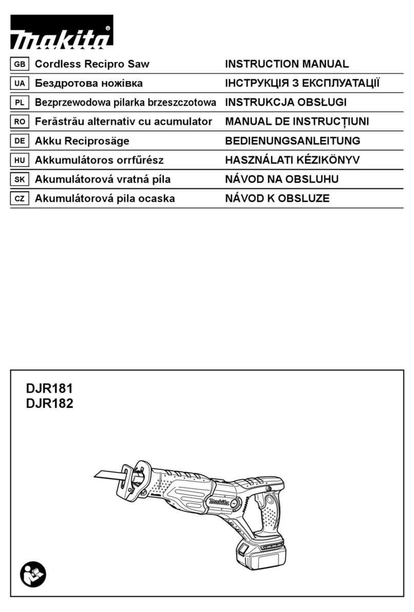 Makita DJR181RTE User manual