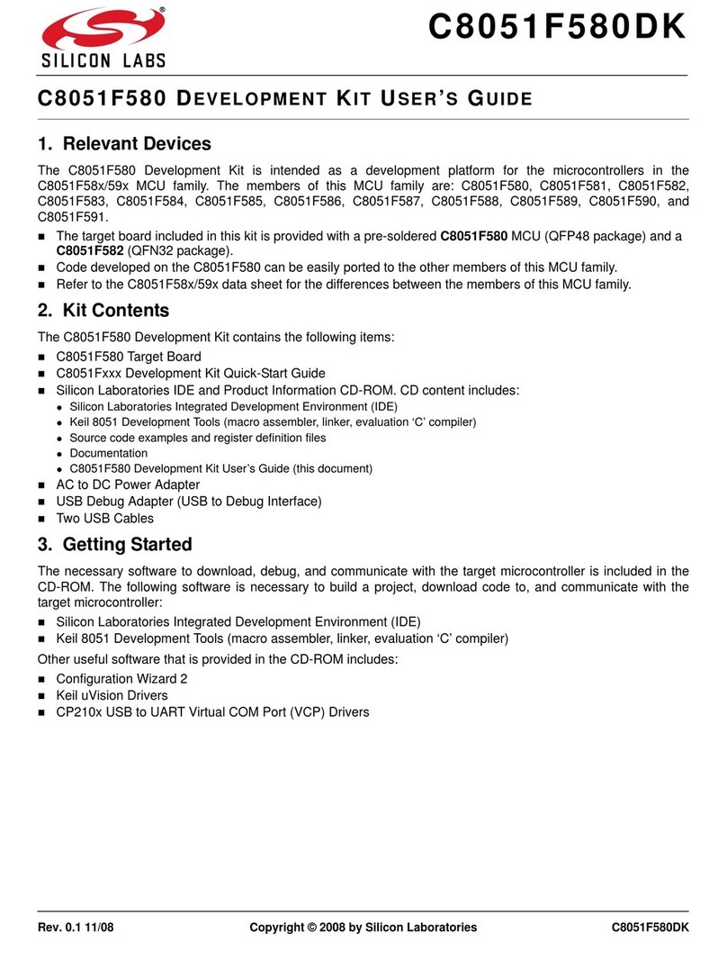 Silicon Laboratories C8051F58 Series User manual
