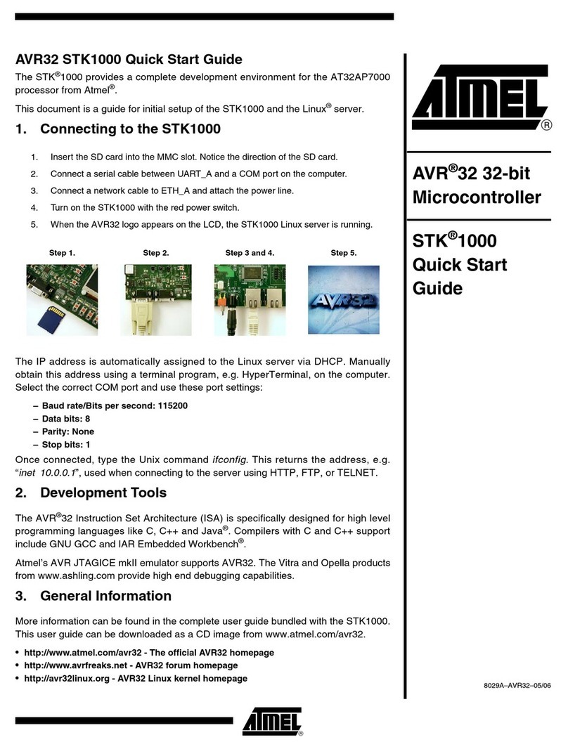 Atmel AVR32 STK1000 quick start guide