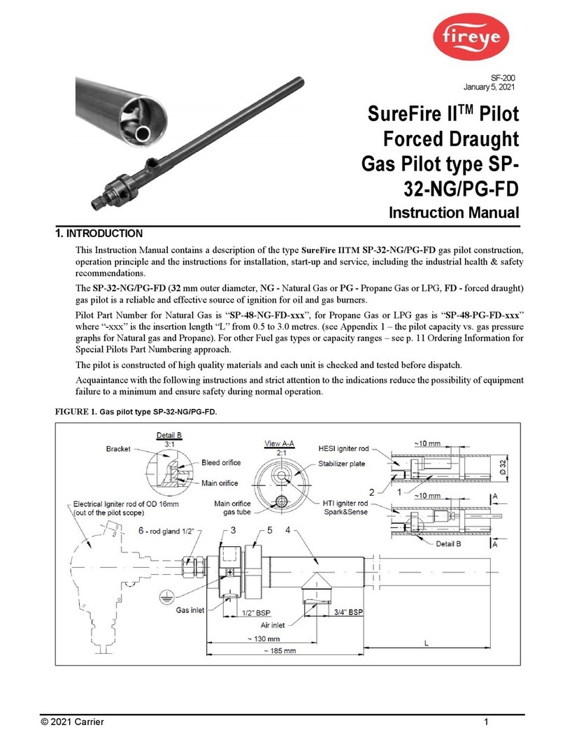 Fireye SureFire II SP32-NG-FD User manual