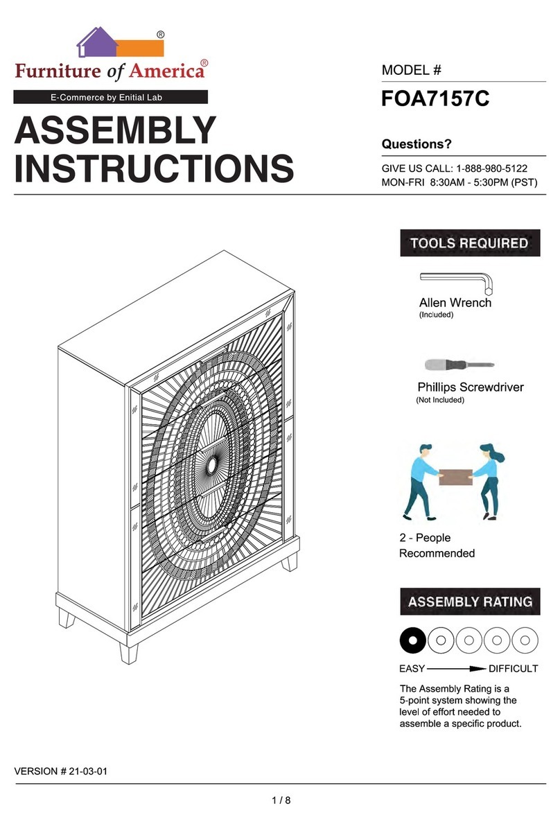 Furniture of America FOA7157C Assembly instructions